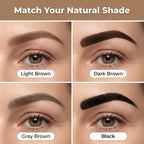 A close-up of the Arenzza waterproof microblading eyebrow pen showing multiple shades and fine tip for natural, precise brows.