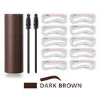 A close-up of Arenzza EasyBrow™ showing symmetrical brow shaping and filling in natural-looking, flawless brows in one minute.