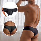 Men's Arenzza breathable low waist briefs in solid colors, comfortable and lightweight men's underwear shown in the image.