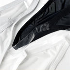 A pair of sexy, clear low-rise men's briefs from Arenzza featuring a sleek, minimal design and lightweight fabric.