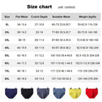 A pair of Arenzza men's stretch plus size underwear, comfortable men's underwear in a festive Christmas promotion image.