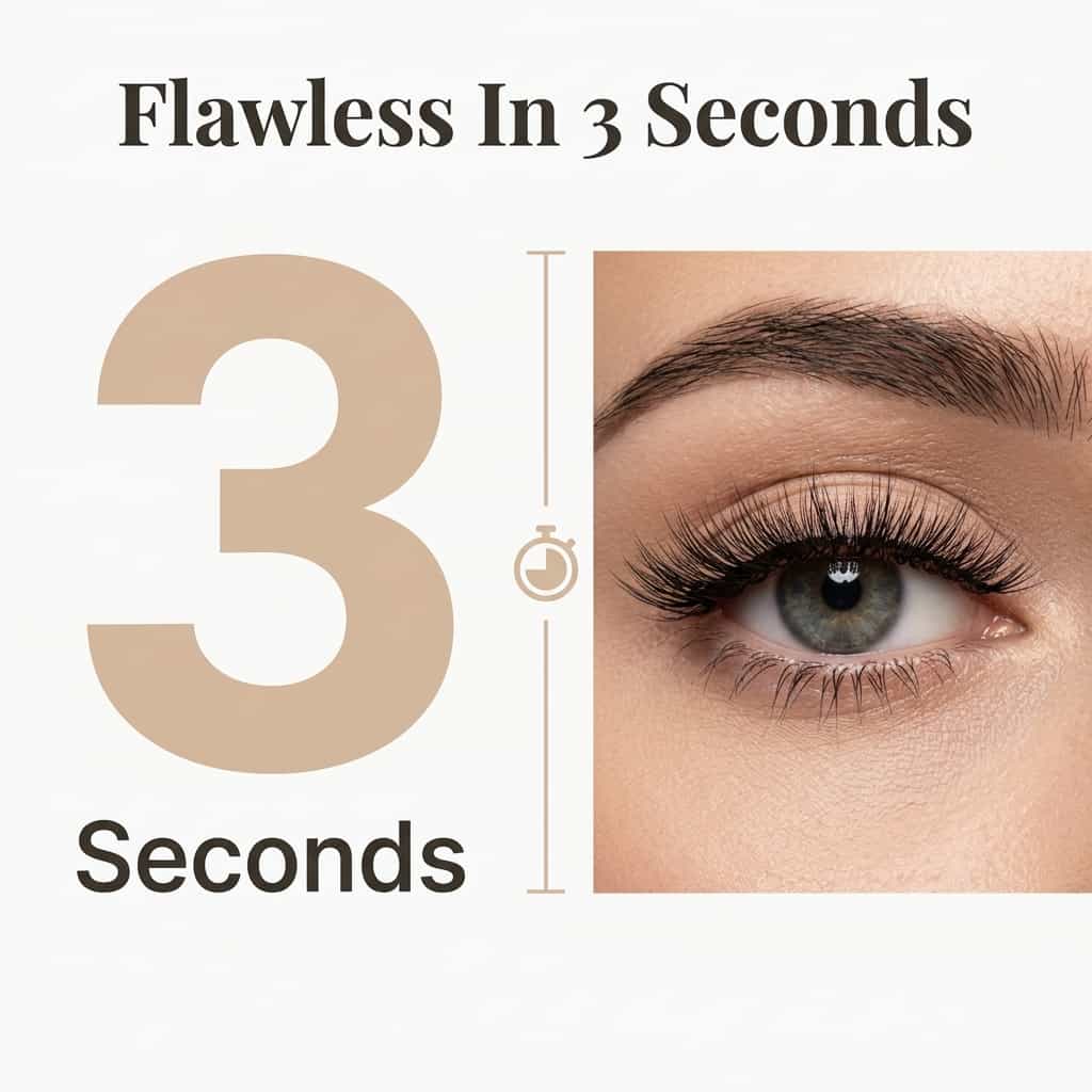 Arenzza reusable self-adhesive false eyelashes with bold, dramatic style, washable and easy to apply for a striking eye look.