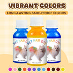Arenzza non-toxic pet hair color dye in a small jar, suitable for colorful pet grooming and creative pet supplies.