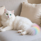 Arenzza non-toxic pet hair color dye in a small jar with colorful pet fur, safe for pets and ideal for fun, vibrant pet grooming.