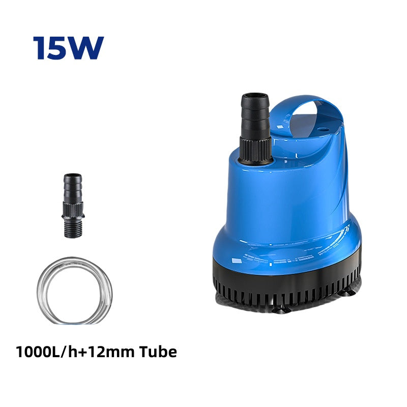 Arenzza bottom suction fish tank water filter pump in use, with water flowing and aquarium setup visible, suitable for pet supplies.