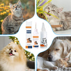 Arenzza ear cleaner for dogs and cats, pet supplies, showing the ear cleaning tool and packaging on a clean surface.