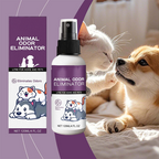 Arenzza Pet Supplies Odor Eliminator Spray bottle with long-lasting freshness for pets, featuring a clean and fresh scent label.