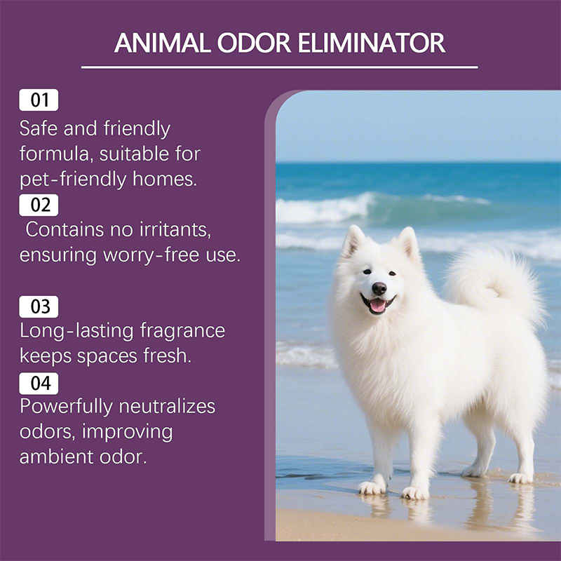 Arenzza Effective Pets Odor Eliminator Spray bottle, pet supplies for long-lasting freshness and odor removal in homes with pets.
