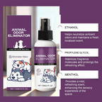 Arenzza Effective Pets Odor Eliminator Spray for pet supplies, showcasing a spray bottle with fresh scent and long-lasting odor control.