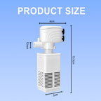 Arenzza Fish Tank 3-in-1 filter with filtration, oxygenation, and water pumping features for freshwater aquarium maintenance.