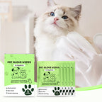 Arenzza Gentle Pet Cleaning No-Rinse Gloves for pet grooming and cleaning, made of soft, flexible material for easy use.