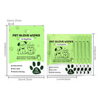 Arenzza Gentle Pet Cleaning No-Rinse Gloves, soft pet grooming gloves with gentle bristles for easy cleaning of pets.