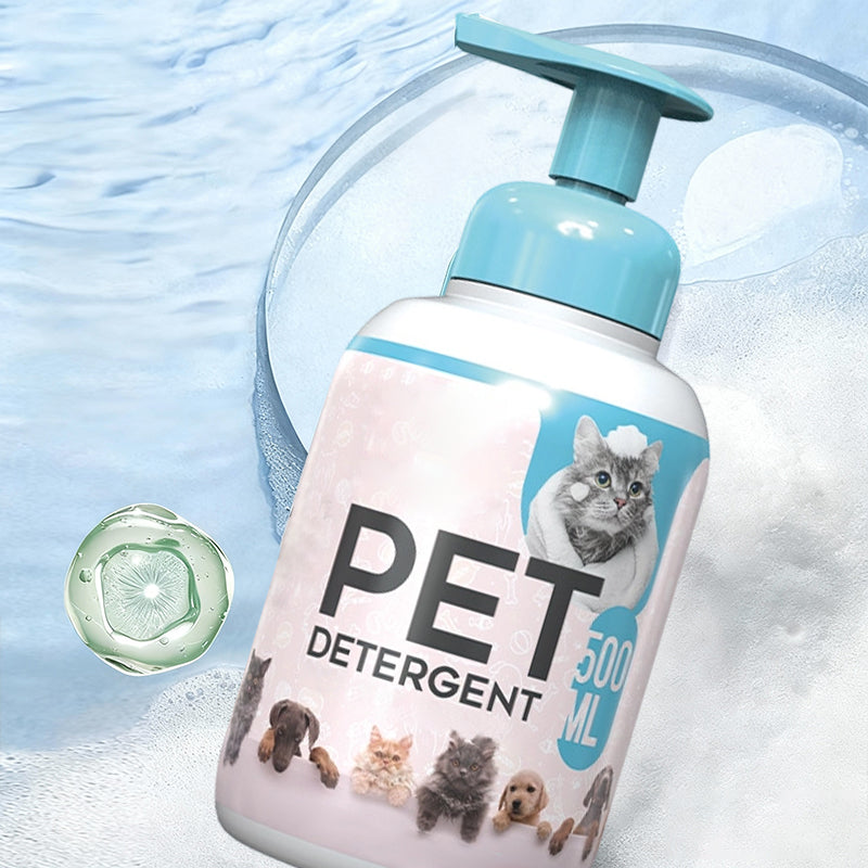 Arenzza Waterless Cleansing Shampoo for dogs and cats, pet supplies bottle with label, suitable for quick, waterless grooming.