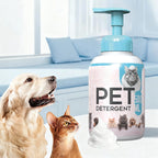 Arenzza Waterless Cleansing Shampoo for dogs and cats, in a bottle with a pump, designed for easy use on pets.