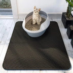 Arenzza non-slip cat litter mat with textured surface to trap litter and prevent slipping, ideal for pet supplies.