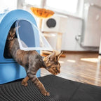 Arenzza non-slip cat litter mat with textured surface, designed to catch litter and keep floors clean. Pet supplies for cats.