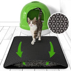 Arenzza non-slip cat litter mat with textured surface to trap litter, designed for pet supplies and easy cleaning.