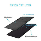 Arenzza non-slip cat litter mat with textured surface designed to catch litter and prevent slipping for pet comfort.