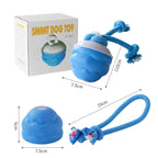 Arenzza interactive electronic pet soothing toy ball for pets, featuring a colorful, flashing light design and durable plastic exterior.