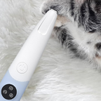Arenzza Pet Paw Trimmer for cats and dogs, showing the handheld grooming tool with a blade for trimming pet nails.