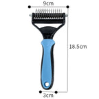 Arenzza professional deshedding tool for dogs and cats, with stainless steel blades and ergonomic handle for pet shedding grooming.