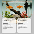 Arenzza Easy-Use Water Clarifier for fish tanks, clear liquid solution in a bottle for maintaining clean aquarium water.
