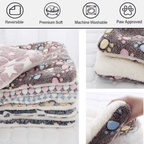 A soft, cozy Arenzza calming pet blanket for cats, featuring plush fabric in calming colors designed for pet comfort.
