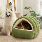 A plush Arenzza Warmth Cozy Comfort pet cave with soft fabric, designed as a cozy hideaway for small pets.