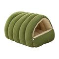 A plush pet cave bed with soft, cozy interior from Arenzza, designed for comfort and warmth for small pets.