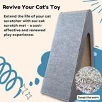 Arenzza cat scratching mat protecting furniture, made of durable material with sisal surface for cats to scratch and play.