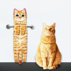 Arenzza cute cat hand towel with playful cat design, ideal for pet supplies and hand drying, featuring colorful feline illustrations.