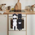 Aarenzza cute cat hand towel with playful feline design, perfect for pet supplies and adding charm to your bathroom or kitchen.