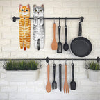 Cute Arenzza cat hand towel with paw print design, perfect for pet supplies and cat lovers, made of soft fabric.