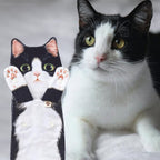 Cute Arenzza pet supplies cat hand towel featuring a playful cat design, perfect for pet grooming or hand drying.