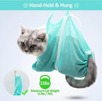 Arenzza multi-functional pet grooming bath bag with adjustable straps and pockets, designed for easy pet bathing and grooming.