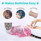 Arenzza multi-functional pet grooming bath bag with adjustable straps and compartments, designed for easy pet bathing and grooming.