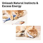 Aarenza realistic hopping fish toy for cats, colorful and lifelike pet toy designed to entertain feline pets.