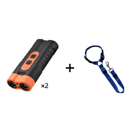 Arenzza ultrasonic dog bark deterrent device for silent training, showcasing the compact, humane anti-bark pet training gadget.