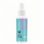 Arenzza pet potty training spray bottle for dogs, with a pump spray nozzle, designed to help with indoor potty training.