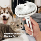 Arenzza spray cat brush with ergonomic handle and stainless steel bristles for gentle grooming of cats in pet supplies.