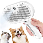Arenzza spray cat brush for pet grooming, showing a handheld brush with soft bristles designed for cats' fur care.
