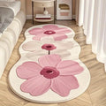 Aarenza FloralRug featuring an elegant floral pattern, perfect for adding style and warmth to living room or bedroom floors.