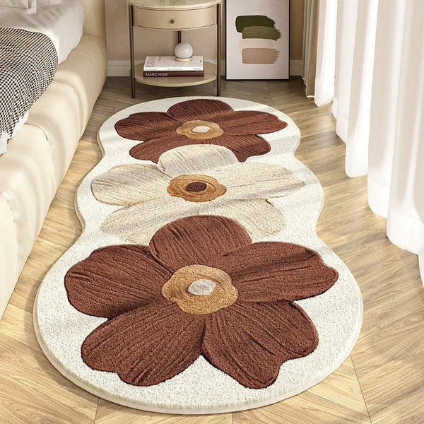 A floral Arenzza rug with elegant floral patterns, showcasing intricate designs and vibrant colors for stylish home decor.