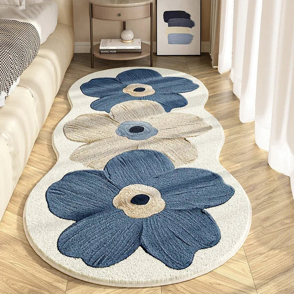 Aarenza FloralRug with elegant floral pattern, soft texture, and vibrant colors, perfect for upgrading room decor.