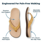 Arenzza orthopedic arch support sandals with cushioned footbed, ergonomic design, and all-day comfort for foot pain relief.