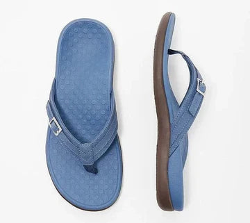 Arenzza orthopedic arch support sandals with cushioned straps and contoured footbed for all-day comfort, perfect for summer wear.