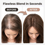 Arenzza seamless hair topper clip showing before and after images for instant volume and natural look on hair.