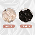 A pair of Selleasy Arenzza satin antibacterial moisture-absorbing panties in soft, shiny fabric with a smooth fit.