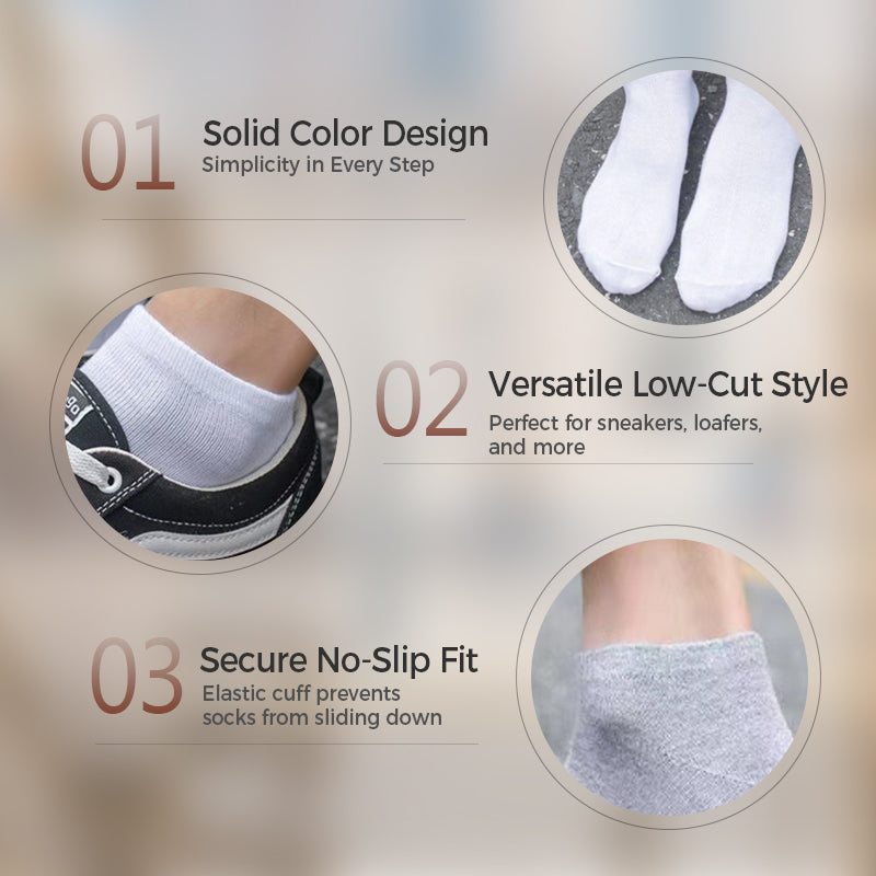 Set of three Arenzza breathable cotton blend athletic socks, casual and comfortable for everyday wear.