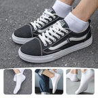 A set of three pairs of Arenzza breathable cotton blend athletic socks by Selleasy, featuring various colors and comfortable fit.